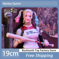 In Stock Original Fondjoy 1:9 DC Collection Harley Quinn Action Figure Anime Figures Doll Model Collectible Kid Oranemnt Gifts