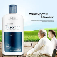 250ml Original Restoria Discreet Colour Restoring Cream Lotion Hair Care Reduce Grey Hair for Men and Women black hair shampoo