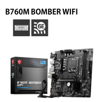 【最高折200+跨店點數22%回饋】MSI 微星 B760M BOMBER WIFI 主機板