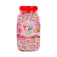 Permen Yupi Toples 300gr - Permen Jelly Gummy Rasa Strawberry