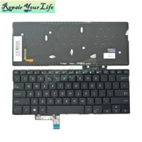 US Laptop Backlit Keyboard for Asus ZenBook 13 UX331U UX331UN UAL Keyboards 0KN1-3J1US13 3J2US23 0KNB0 2619US00 9Z.NENBU.001 NEW