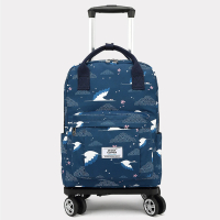 預購 悅生活 GoTrip微旅行--18吋花漾清新可拆式拉桿行李袋 10款可選(拉桿包 行李箱 防潑水 登機箱)