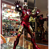 2024 Original Hot Toys 1/6 Mms500-d27 Marvel Avengers Alloy Iron Man Mk7 1/6 Anime Action Figure Collection Model Toys Kid Gifts