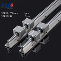 2023 SBR12L200mm 1 Set Cnc Router Parts Axk 12mm Linear Rail Sbr12 200mm And 2 Pcs Sbr12uu Bearing Blocks For Cnc Parts Guide