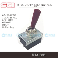 R13-25 R13-25B SCI DPDT 6P2 Toggle switch 10A125VAC