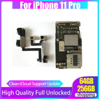 Clean iCloud For iPhone 11 Pro 64GB 256GB Motherboard With Face ID Full Unlocked For iPhone 11 Pro 11Pro Logic Main Board