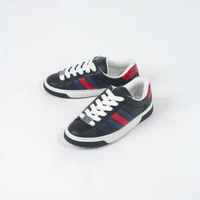 Sepatu  GUCCI ACE TRAINER STRIPE RED NAVY BLACK SNEAKER 100% ORIGINAL 42