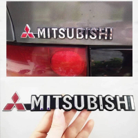 1 X ABS MITSUBISHI Logo Auto Rear Side Emblem Badge Sticker Decal Replacement For MITSUBISHI