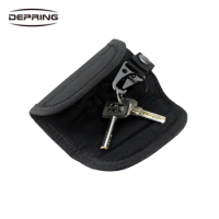 Tactical Folding Car keychain Pouch Military Duty Belt Silent Keys Holder Hunting Foldable Key Bag Outdoor Molle Coin Bags