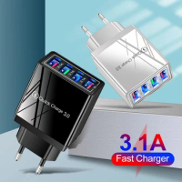 Quick Charge 3.0 Charger Wall Fast Charging For Samsung S21 S20 S10 S9 S8 Plug Xiaomi OPPO Huawei iPhone Phone Charger Adapter
