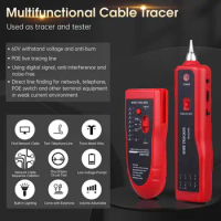 Wire Tester RJ45 RJ11 Cable Tracker Line Finder Network Tracker Ethernet LAN Network Cat5 Cat6 Telephone Cable Tracker Tool Kit