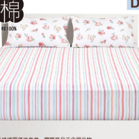 【NITORI 宜得利家居】純棉床包 多種厚度對應 ROSA 雙人(床包 純棉 ROSA)