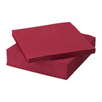 serbet kertas, merah tua, 40x40 cm