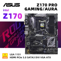 LGA 1151 Motherboard kit ASUA Z170 PRO GAMING /AURA+i5-6500 cpu USB 3.1 SATA III PCI-E 3.0 HDMI M.2 Intel Z170 Motherboard ATX
