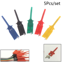 5Pcs/set Meter Tester Leads Test Probe Hook For SMD IC Test Cilps SMD IC Hook