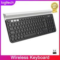 New Logitech K780 Multi-Device Wireless Keyboard FLOW Cross-Computer Control Compatible for Computer Phone and Tablet