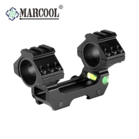Marcool Spirit Level Bubble Scope Mount Fits 1 inch 30mm Rings Integral Picatinny Bracket with Bubble Level for Hunting