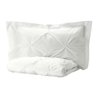 TRUBBTÅG 單人被套附一個枕頭套, 白色, 150x200/50x80 公分