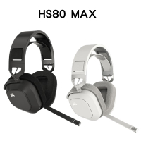 【最高折200+跨店點數22%回饋】海盜船 HS80 MAX 無線耳機麥克風 灰CA-9011295-AP/白CA-9011296-AP