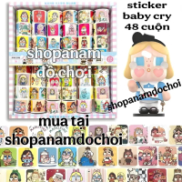 Khay 48 cuộn sticker baby cry
