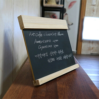 簡約木框支架式小黑板廣告板創意店鋪桌面吧台宣傳板家用留言板【年終特惠】