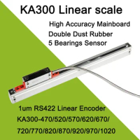 1um RS422 Lathe Linear Scale Sino KA300 470 520 570 620 670 720 770 820 870 920 970 1020mm 0.001mm KA-300 Linear Glass Encoder