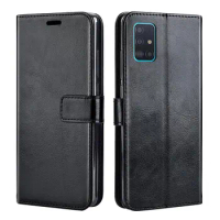 Leather case on For Samsung Galaxy A51 A31 Back Cover Flip Case For Samsung Galaxy A71 A717F A51 A 51 SM-A515F A515 A515F 4G 5G