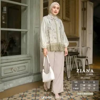 Tunik Cantik Wanita Tunik Lebaran Tunik Busui Pakaian Wanita Bahan Selaras Baby Blue