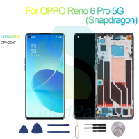 For OPPO Reno 6 Pro 5G (Snapdragon) Screen Display Replacement 2400*1080 CPH2247 Reno 6 Pro 5G CPH2247 LCD Touch Digitizer