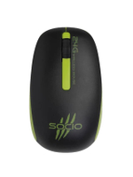เมาส์ไร้สาย (สีดำ/เขียว) รุ่น SOCIO WM-106G