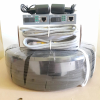 Kabel Fiber Optik DC 450M 1 Core 3 Seling dengan Konektor SC UPC dan Sepasang Netlink HTB 3100 AB 10