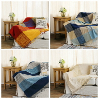一件代發春夏復古線毯空調毯沙發巾裝飾沙發毯蓋毯提花雪尼爾披毯