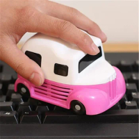 Cartoon Car Dust Cleaner Mini Desktop Vacuum Cleaner For Home Office Handheld Computer Keyboard Cleaning Brush Vacuum Cleaners