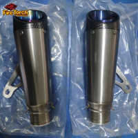 Left Right Titanium Alloy 51MM 60MM Universal Motorcycle Exhaust Pipe Scooter Escape Muffler DB Killer For Z1000 S1000RR CBR650R