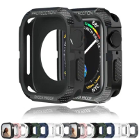 Rugged Cover for Apple Watch Case 44mm 40mm 45mm 41mm 42mm 38mm se 6 5 3 Accessorie TPU Screen Protector iWatch serie 7 8 9 Case