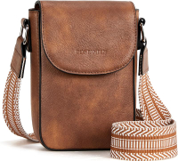 Bostanten small crossbody bags for women trendy leather phone wallet purses handbags adjustable guit