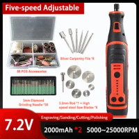 Usb Rechargeable Mini Grinder Micro Rotary Tool Engraver Pen Wireless Electric Grinder Set Jade Carving Cordless Electric Drill