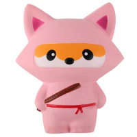 New Jumbo Animal Ninja Squishy Cute Soft Squeeze Toy Slow Rising Smooth PU Bread Cake Scented Anti Stress for Kid Fun Xmas Gift