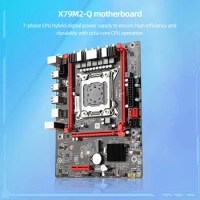 X79M2-Q Motherboard 4 SATA2.0 M.2NVME Prot 2 DDR3 64GB PC MainBoard LGA2011