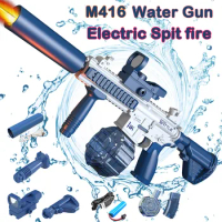 M416 Water Gun Electric Automatic Airsoft Pistol Spurt Fire Water Guns Swimming Pool Beach Party Game Outdoor Water Toy for Kid