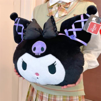 35*26cm Big Size Kuromi Stuffed Plush Doll Toys Gifts For Kids Girls Soft Cartoon Lolita Styles Kuromi Plush Throw Pillow