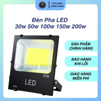 Đèn pha LED 150w 200w 300w chiếu kho xưởng sân bóng, hắt biển quảng cáo ngoài trời chống nước IP66 đ