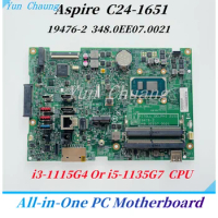 For Acer Aspire C24-1650 C24-1651 All in One PC Motherboard 19476-2 348.0EE07.0021 DB.BFW11.008 Mainboard With i5-1135G7 CPU