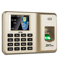 考勤機 ZKTeco/中控智慧x10指紋考勤機指紋式打卡機上班簽到機指紋機員工手指識別上班打卡器