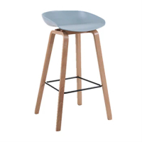 Nordic solid wood bar chair, high chair, modern simple bar stool, bar stool, household bar chair