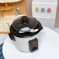 Baby House Mini Rice Cooker Kitchen Appliances Doll Food Doll Play Scene Doll House Model Kitchen Toy Dollhouse Accessories