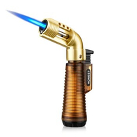 HONEST Jet Flame Metal Cigar Lighter Butane Cigarette Torch Arc Lighter Lighter Gadgets Smoke Accesoires For Gifts