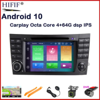 DSP IPS Android 10 4G Car 2 din GPS For E-Class W211 Mercedes Benz CLK G-Class W463 CLS W219 DVD PLAYER radio stereo output