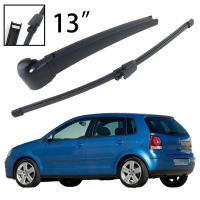 Bộ cọ lau kính sau kích thước 13 inch cho VW Polo MK4 9N3 năm 2002–2009, phụ kiện trang trí ô tô