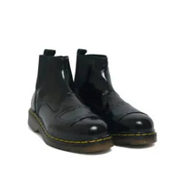 DIKARS - Geena Black Boots Pria Wanita 41 Jahitan Sol Kuning
